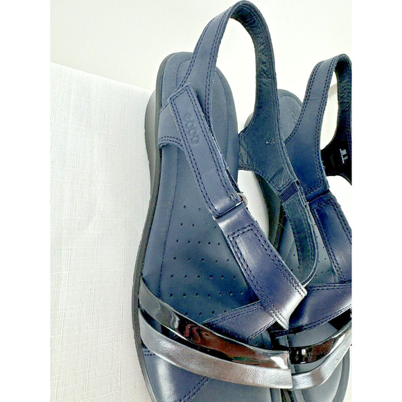 ECCO Women's Felicia Sandals Marine-Black EU 41, US 10-10.5 - Picture 7 of 13